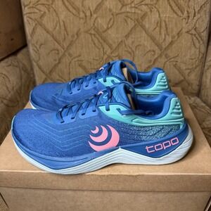 Topo Athletic Ultrafly 5 Women's Size 10 Blue/Aqua Running Shoes Excellent!